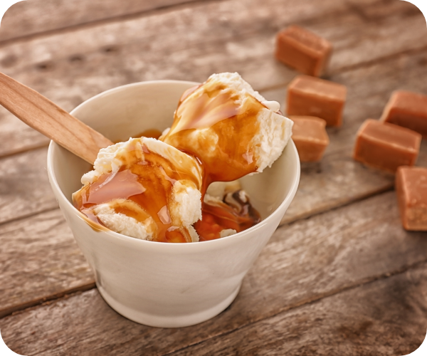 自然の恵み農園で販売されているアイスの写真