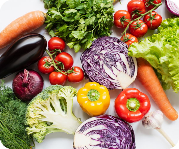 自然の恵み農園で販売されている野菜の写真